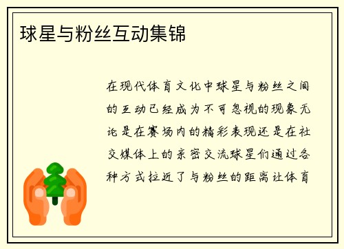 球星与粉丝互动集锦
